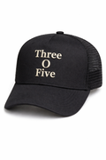 Three O Five Black Trucker Hat – Miami Streetwear Essential