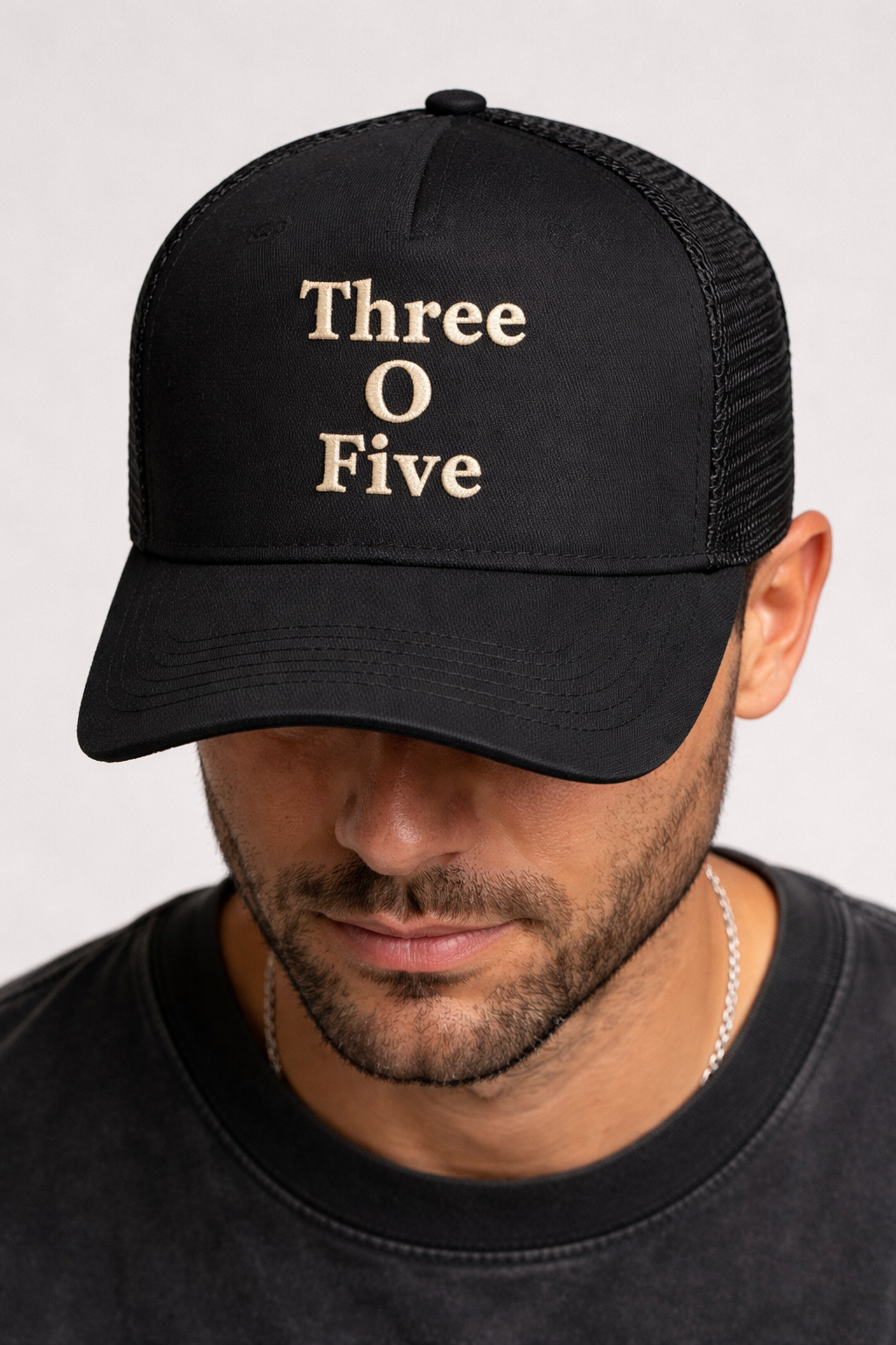 Three O Five Black Trucker Hat – Miami Streetwear Essential