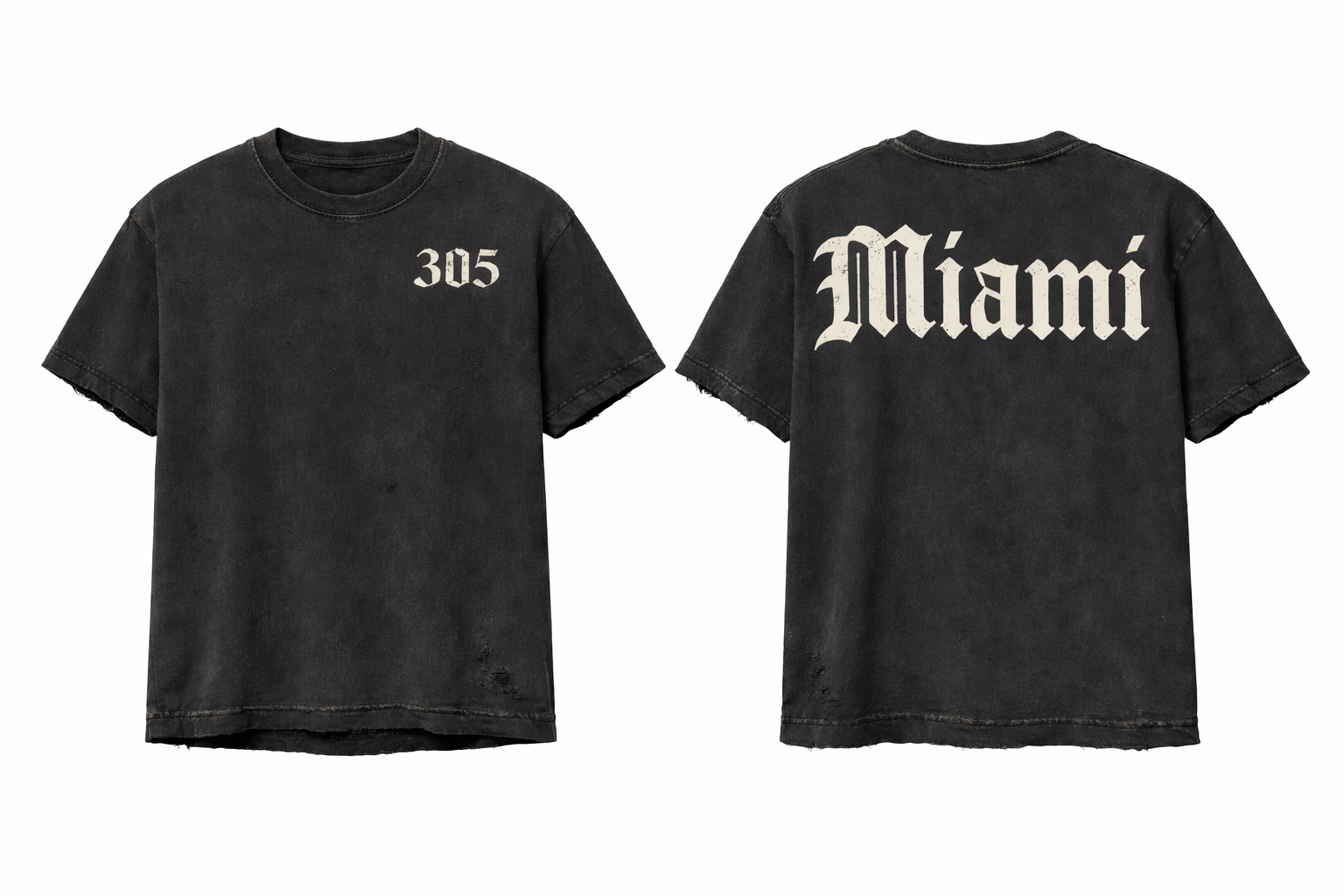 305 Miami Streetwear Tee – Signature Miami Font Edition