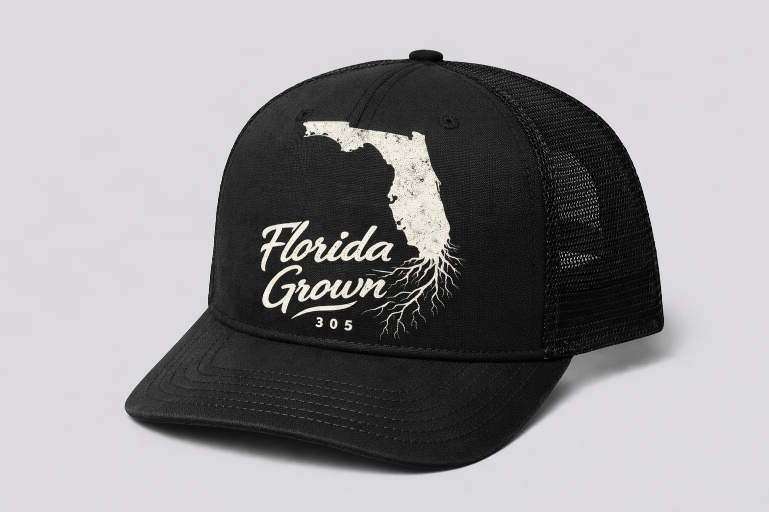 305 FG Black Trucker Hat