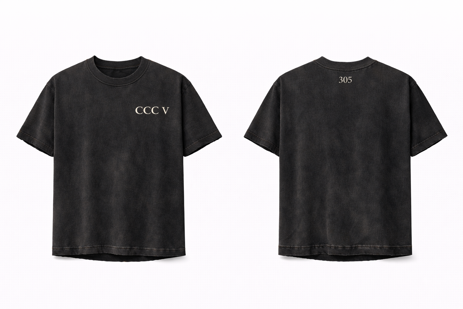CCC V 305 Tee – Miami Roman Streetwear Shirt | Black